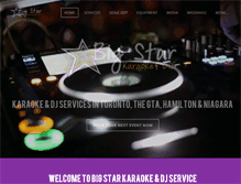 Tablet Screenshot of bigstarkaraoke.ca